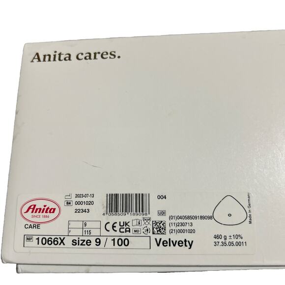 1066X Anita Care Velvety Full Breast Form (1) Excellent Size 9 - Picture 4 of 6